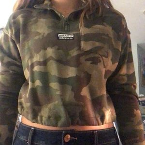 Adidas Cropped Quarter Zip